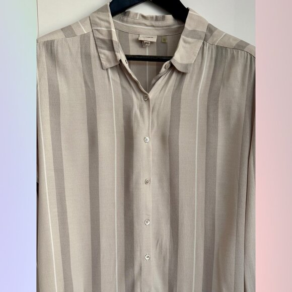 Charli Gray Striped Long Sleeve Blouse – US 10 - Picture 2 of 5